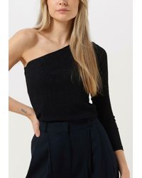My Essential Wardrobe - Bluse Kikomw One Shoulder Blouse - Lyst