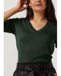 Minus - Top Milla V-neck Knit T-shirt - Lyst