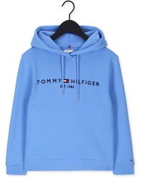 Tommy Hilfiger Sweatshirt Regular Hilfiger Hoodiek - Blau