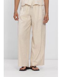Object - Damen Hosen Objkadie Mw Wide Pants 145 - Lyst