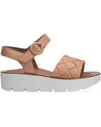 Platte sandalen Paul Green Nu 21% Korting Dames Schoenen voor voor Platte  schoenen voor Platte sandalen Sandalen Met Gestempelde Band in het Wit  allware.com.br