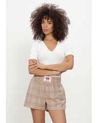Alix The Label - Damen Tops & T-Shirts Ladies Knitted V-Neck T-Shirt - Lyst