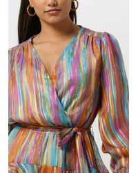 Neo Noir - Minikleid Dennie Blurred Stripe Dress - Lyst