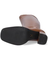 Rode BRONX Lange laarzen LOW-KOLE 14188 | Omoda
