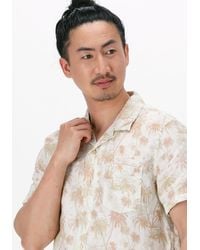 Dstrezzed - Casual-oberhemd Resort Shirt S/s Aqua Palm Linen - Lyst