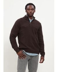 Barbour - Herren Pullover & Cardigans Holden Half Zip Knitted Jumper Knitwear - Lyst