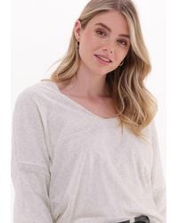 10Days - Bluse Double Jersey V-neck Top - Lyst