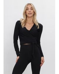 Aim'n - Damen Pullover & Cardigans Shape Seamless Wrap Long Sleeve - Lyst