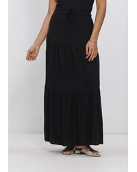 Object - Damen Röcke Objsanne Mw Long Layer Skirt - Lyst