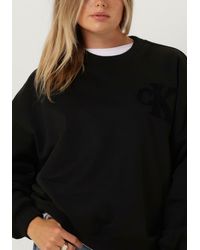 Calvin Klein - Pullover Chenille Ck Crewneck Damen - Lyst