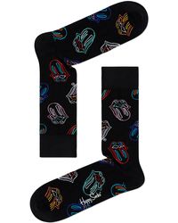 Happy Socks Mehrfarbige/bunte Socken Rolling Stones Midnight Ramble - Schwarz