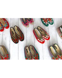 ONAIE Lucky Dip Daisy Embroidered Slippers - Multicolour