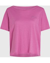 O'neill Sportswear - Essentials Script Scoop Neck T-Shirt - Lyst