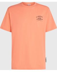 O'neill Sportswear - Melange Chest Print T-Shirt - Lyst