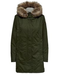 ONLY Leinen Parka - Grün