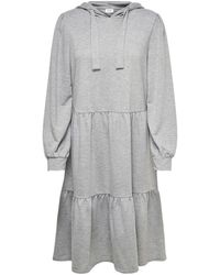 ONLY Kapuzen Kleid - Grau