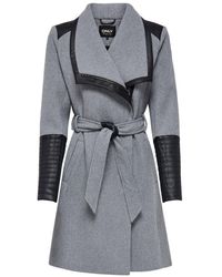 ONLY Woll Mantel - Grau