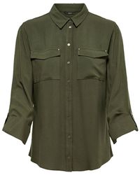 ONLY Einfarbiges Langarmhemd - Grün