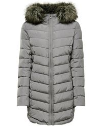 ONLY Langer Steppjacke - Mettallic