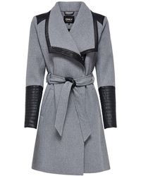 ONLY Wollen Lange Jas - Grijs