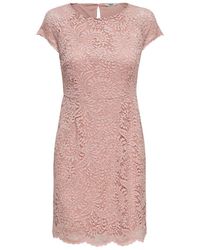 ONLY Spitzen Kurzkleid - Pink