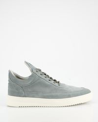 Filling Pieces - Low Top Suede Organic Sage Sneakers - Lyst