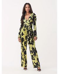 Diane von Furstenberg Kayleigh Tissue Jersey Wrap Top - Black