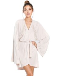 Cosabella Sweet Dreams Textured Snake Robe - Pink