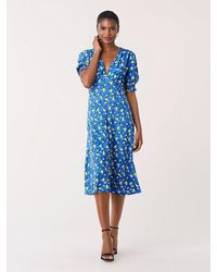 jemma cinch sleeve midi dress