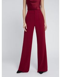 Alice + Olivia Dylan High Waisted Pant - Red