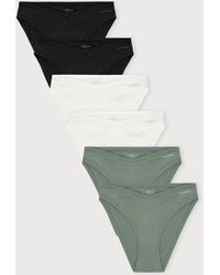 Organic Basics - Flex Cheeky Briefs 6-Pack Off Seaweed - Lyst