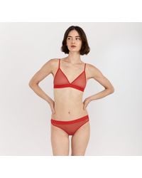 Organic Basics - Mesh Triangle Bralette - Lyst