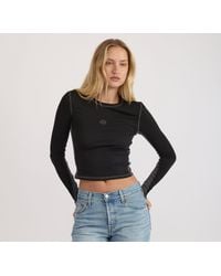 Organic Basics - Core Icon Panel Long Sleeve Tee - Lyst