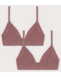 Organic Basics - Flex Triangle Bralette 2-Pack - Lyst