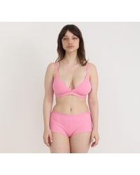 Organic Basics - Core Rib Triangle Bralette - Lyst