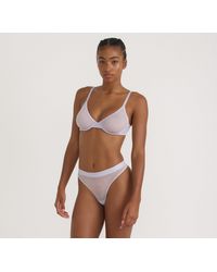 Organic Basics - Mesh Unlined Demi Bra - Lyst