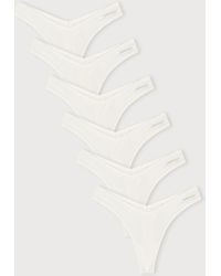 Organic Basics - Flex Thong 6-Pack Off Off Off - Lyst