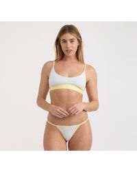 Organic Basics - Core Play Open Back Scoop Bralette Dewdrop Light Lemon - Lyst