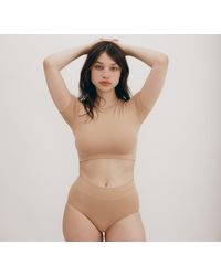 Organic Basics - Smooth Crop Tee - Lyst