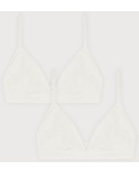 Organic Basics - Flex Triangle Bralette 2-Pack - Lyst
