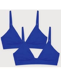 Organic Basics - Core Rib Triangle Bralette 2-Pack - Lyst
