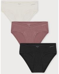 Organic Basics - Flex Hipster 3-Pack Off Rose Wood - Lyst