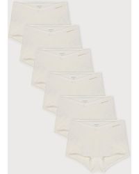 Organic Basics - Flex Shorty 6-Pack Off Off Off - Lyst