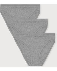 Organic Basics - Core Rib High-Leg Briefs 3-Pack - Lyst