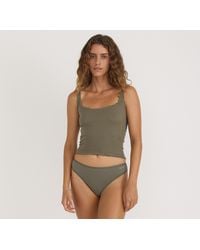 Organic Basics - Core Rib Curl Edge Tank Top - Lyst