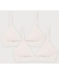 Organic Basics - Core Rib Triangle Bralette 2-Pack - Lyst