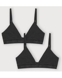 Organic Basics - Core Rib Triangle Bralette 2-Pack - Lyst