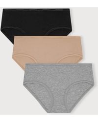Organic Basics - Core Briefs 3-Pack Hazelnut Melange - Lyst