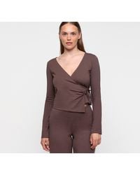 Organic Basics - Everyday Wrap Top - Lyst