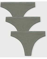 Organic Basics - Core Rib Thong 3-Pack - Lyst